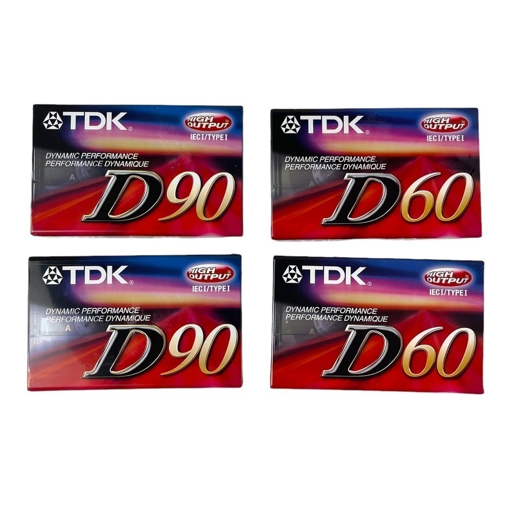 4 Unopened Blank TDK Audio Cassettes